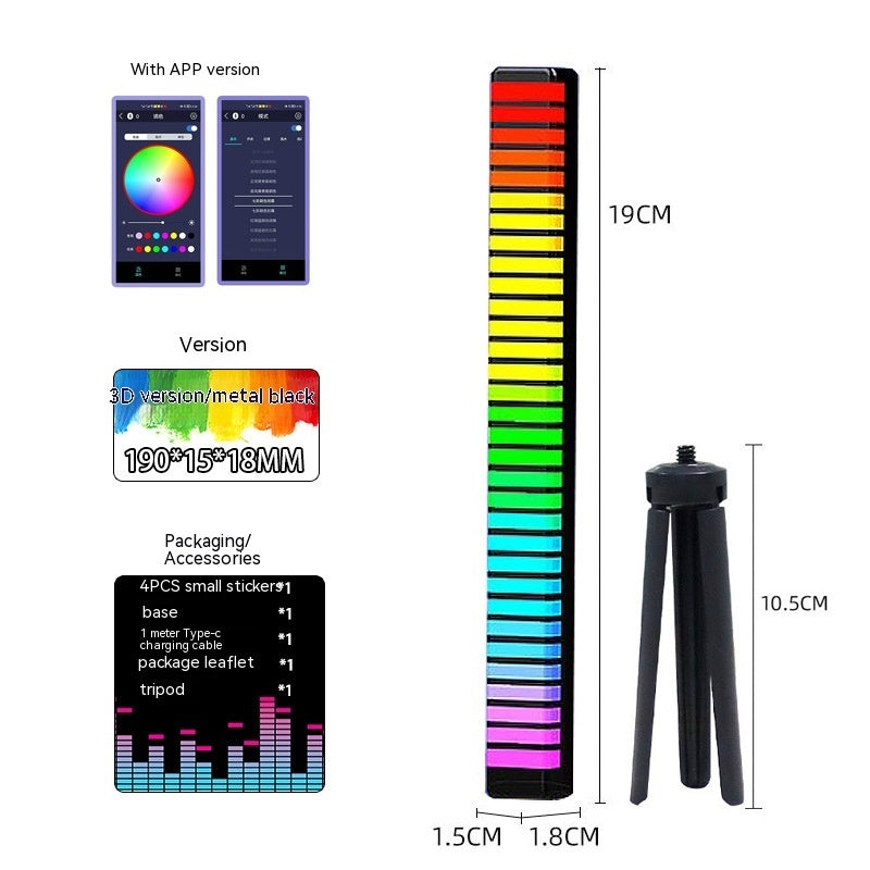 Barre lumineuse Led de contrôle du son