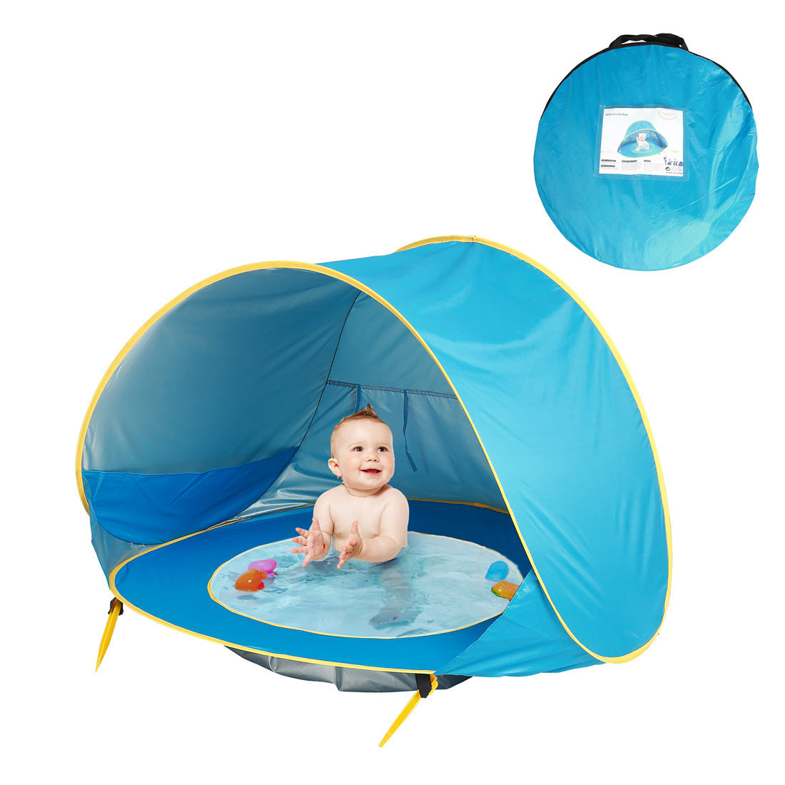 Tente de plage pour bébé avec piscine