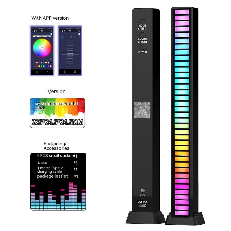 Barre lumineuse Led de contrôle du son